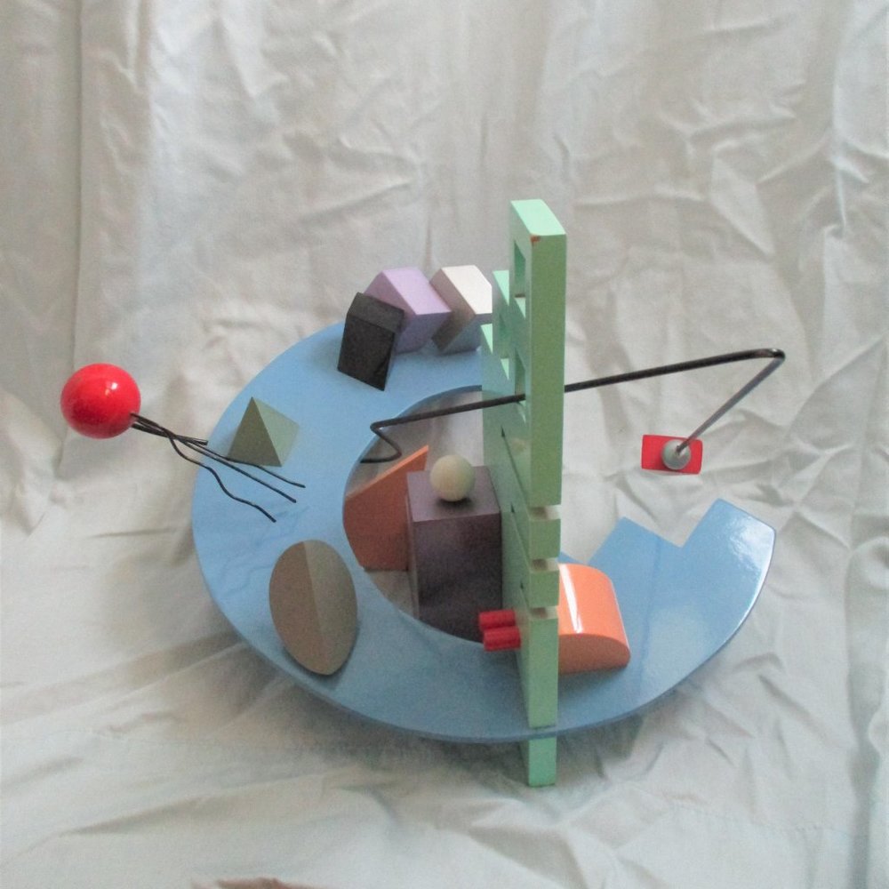 Signed 1980s BOB STIMMEL URBAN REVERIE Modern Sculpture Art Abstract - Picture 6 of 8